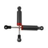 4Pcs RC Car Shocks Shock Absorber Internal Spring Shocks Damper Upgrade Parts Compatible with Axial SCX10 Traxxas TRX4 Redcat Tamiya 1/10 RC Crawler (Hole Distance:90mm, Black) view 3
