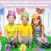 Leinuosen 32 Packs Dinosaur Party Hats for Kids Dinosaur Birthday Party Decorations Dino Hats, 16 Styles(Cool) view 3