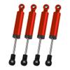 4Pcs RC Car Shocks Shock Absorber Internal Spring Shocks Damper Upgrade Parts Compatible with Axial SCX10 Traxxas TRX4 Redcat Tamiya 1/10 RC Crawler (Hole Distance:90mm, Red) view 2