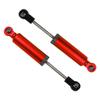 4Pcs RC Car Shocks Shock Absorber Internal Spring Shocks Damper Upgrade Parts Compatible with Axial SCX10 Traxxas TRX4 Redcat Tamiya 1/10 RC Crawler (Hole Distance:90mm, Red) view 4