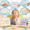 SANYIBOS Wooden Montessori Sorting Toys for 3 4 5 6 Year Olds Girls Boys Educational Learning Stacking Toys Logic Puzzles Toddler view 3