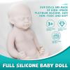 AISITE Silicone Reborn Baby Dolls - 18 Inch Unpainted Baby Doll Girl, Christmas and Birthday Gifts, Suitable for 3+ view 2