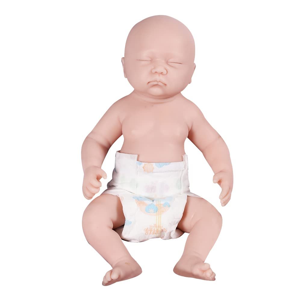 AISITE Reborn Baby Dolls Girl - 18 Inch Realistic Baby Doll Girl Silicone Full Body Sleeping Lifelike Newborn (Eyes Closed)