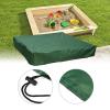Sandbox Cover Square with Drawstring, Oxford Cloth Sandbox Canopy Waterproof Sandpit Pool Cover Anti UV Sandbox Protection Cover for Sandpit Toys Swimming Pool and Furniture (Green, 71 x 71inch) view 4