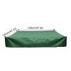 Sandbox Cover Square with Drawstring, Oxford Cloth Sandbox Canopy Waterproof Sandpit Pool Cover Anti UV Sandbox Protection Cover for Sandpit Toys Swimming Pool and Furniture (Green, 47 x 47inch) view 3