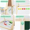 Joyooss Art Easel for Kids with Double-Sided Magnetic, Wooden Standing Kids Easel with Dry Erase Whiteboard & Chalkboard, Height Adjustable Children Easel with Paper Roll, Bonus Toddler Art Supplies view 4