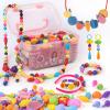 BEMITON Ideal Birthday Gift for Girls Aged 3 4 5 6 7 - Pop Beads Jewelry Making Kit, Arts and Crafts Toys for 3-7 Year Old Kids, DIY Set for Creative Play view 1