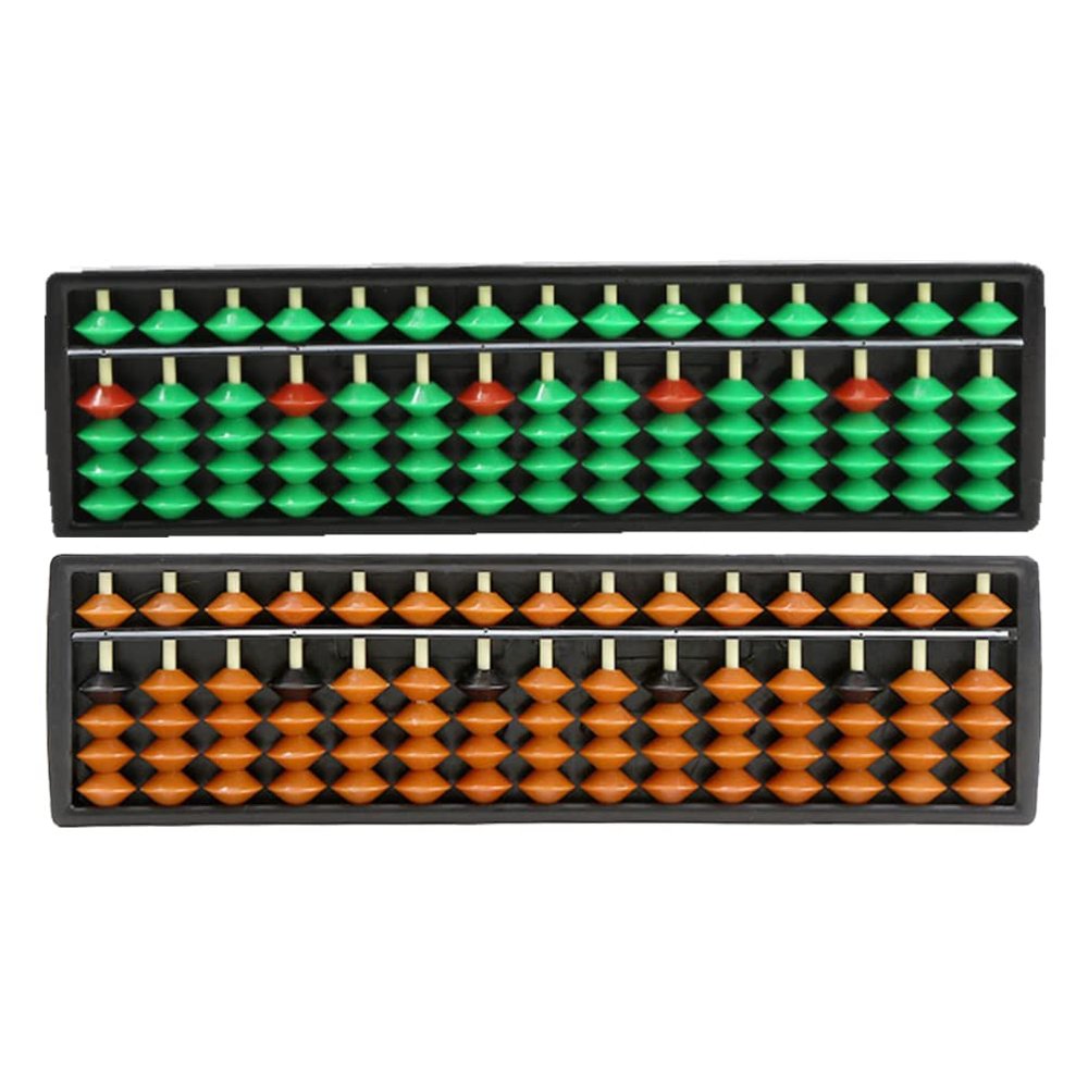 GANAZONO 2pcs Traditional Educational Abacus for and Design Arithmetic Skills and Brain Coordination for Classroom Learning