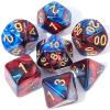 CiaraQ DND Polyhedral Dice Set with a Black Dice Bag for D&D RPG MTG Role Playing Table Games view 1