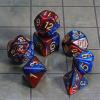 CiaraQ DND Polyhedral Dice Set with a Black Dice Bag for D&D RPG MTG Role Playing Table Games view 2