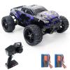 GoolRC Brushed RC Cars, 1:16 Scale 2.4GHz Remote Control Car, 4WD 50KM/H High Speed Racing Car, All Terrain Off-Road RC Truck for and Adults, Included 2 Batteries (Blue) view 1