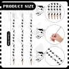 Leinuosen 48 Pcs Cow Print Pencils Cow Party Supplies for Office School Animal Lover Farm Christian Charity Donation Decorative Kawaii Wood Pencils with Eraser Gift for Students Classroom School view 2