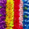 Hawaiian Leis 100pcs, Luau Birthday Party Decorations, Hawaiian Necklace Silk Flower leis for Luau Beach Birthday Party Decorations and Party Supplies view 4