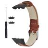 KangPlus Band Compatible with Huawei Band 6 Pro,Sport Leather Band Durable Adjustable Wristband with Install Tool Compatible with Honor Band 6/Huawei Band 6 Pro/Huawei Band 6 - Brown view 2
