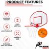 Majestic Hoops Mini Basketball Hoop - Indoor Basketball Hoop - Durable Plastic Basketball Hoop for Kids and Adults - No Assembling - Premium Basketball Game with Ball and Pump view 2