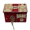 Zifron Wood Store Piggy Bank, Money Bank, Gullak for Kids, Birthday Gift for Kids and Adults, Handmade Wooden Coin Box, Holder, Money Box Coin Bank with Lock & hut Shape ( RED ) view 1