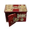 Zifron Wood Store Piggy Bank, Money Bank, Gullak for Kids, Birthday Gift for Kids and Adults, Handmade Wooden Coin Box, Holder, Money Box Coin Bank with Lock & hut Shape ( RED ) view 2