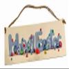 HAPPY EASTER 13.5" x 4" Sign with Colorful Easter Eggs For Wall or Door view 1