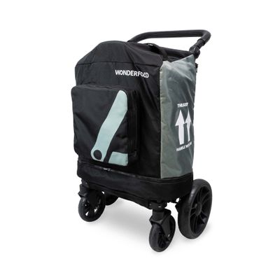 WONDERFOLD Stroller Wagon Travel Cover Featuring Front Storage Pocket, Inner Storage Pocket for Rear Basket and Canopy, and an Optional Wheel Cover (Fits Only X4)