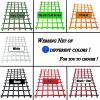 DREAMOSA Rope Ladder for Treehouse,Custom Size,Jungle Gym Climbing Toys Adult Fort Climbing Structure Outdoor Playsets Playground Rope Tunnel Bridge Swingset Webbing Climbing,Loft Net Safety Hammock view 3