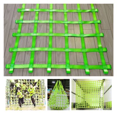 DREAMOSA Cargo Net for Kids Climbing,Custom Size,Cargo Climbing Net Kids Playground Rope Ladder Play Sets for Backyard Hammock Tree House Ninja Rig Frame Climb Platform Playhouse,Fall Protection