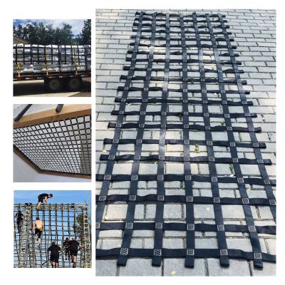 DREAMOSA Rope Netting,Custom Size,Climbing Cargo Net Swing Set Climbing Area Playground Set Rope Replace Patio Bridge Tree House Playset Rock Climbing Wall,Ninja Warrior Obstacle Course for Kids
