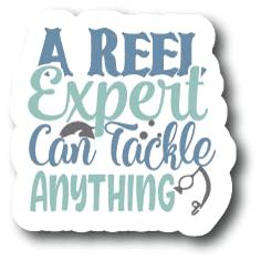 A Reel Expert Can Tackle Anything | Fishing |Great Gift Idea|Single |5 Inch Magnet | Made in The USA | Car Auto Tool Box RefrigeratorMagnet|FBMMAGS10901