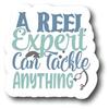 A Reel Expert Can Tackle Anything | Fishing |Great Gift Idea|Single |5 Inch Magnet | Made in The USA | Car Auto Tool Box RefrigeratorMagnet|FBMMAGS10901 view 1