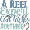 A Reel Expert Can Tackle Anything | Fishing |Great Gift Idea|Single |5 Inch Magnet | Made in The USA | Car Auto Tool Box RefrigeratorMagnet|FBMMAGS10901 view 2