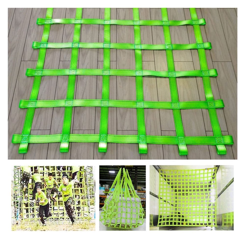 DREAMOSA Cargo Net for Kids Climbing,Custom Size,Cargo Climbing Net Kids Playground Rope Ladder Play Sets for Backyard Hammock Tree House Ninja Rig Frame Climb Platform Playhouse,Fall Protection