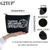 G2TUP Funny Dice Makeup Bag Dice Gift Its Fun and Games Until Someone Critically Falls Cosmetic Bag RPG Master Gaming Merch (Dice Bag BL) view 2