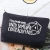 G2TUP Funny Dice Makeup Bag Dice Gift Its Fun and Games Until Someone Critically Falls Cosmetic Bag RPG Master Gaming Merch (Dice Bag BL) view 4