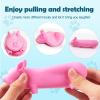 Fikinise Piggy Stretchy Sensory Stress Relief Toys, Pig Sand Filled Squishy Animal Toy Squeeze Sand Rebound Ball Fidget Knead Toy Pinch Stress Relieve Party Favors view 2