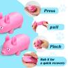 Fikinise Piggy Stretchy Sensory Stress Relief Toys, Pig Sand Filled Squishy Animal Toy Squeeze Sand Rebound Ball Fidget Knead Toy Pinch Stress Relieve Party Favors view 4