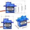 5PCS KPOWER P0090 9G Micro Servo, 2KG Torque 0.09s High Speed Metal Gear for RC Airplanes, Helicopters, Cars, Boats & Arduino/DIY Projects view 3