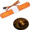 RC Car Alarming Light,WONFAST Multi-Function LED Police Night Light Bar Flash Lamp Compatible with 1/8 1/10 1/12 1/24 RC Model Car for HSP TRX4 Tamiya CC01 Axial SCX10(145mm-Yellow) view 1