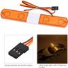 RC Car Alarming Light,WONFAST Multi-Function LED Police Night Light Bar Flash Lamp Compatible with 1/8 1/10 1/12 1/24 RC Model Car for HSP TRX4 Tamiya CC01 Axial SCX10(145mm-Yellow) view 2