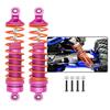 ARRCat 2PCS Rear Shocks Upgrade Parts for 1/10 Bigrock 4X4 Granite 4X4 Senton 4X4 Vorteks 4X4 Typhon 4X4 RC Truck,Full Aluminum Big Bore Shock Hops Up,Replace AR330550 AR330551,Rose view 1