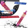 ARRCat 2PCS Rear Shocks Upgrade Parts for 1/10 Bigrock 4X4 Granite 4X4 Senton 4X4 Vorteks 4X4 Typhon 4X4 RC Truck,Full Aluminum Big Bore Shock Hops Up,Replace AR330550 AR330551,Rose view 3