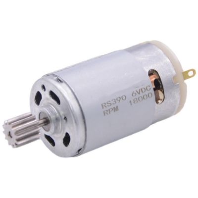 Jinxiaobei Electric Car Motor, 390 Car Engine Toy, 390 6 Volt Ride on Toys, Brushless Play Motor Vehicles Tractor Engine Repair Toy, 12 Tooth Gear