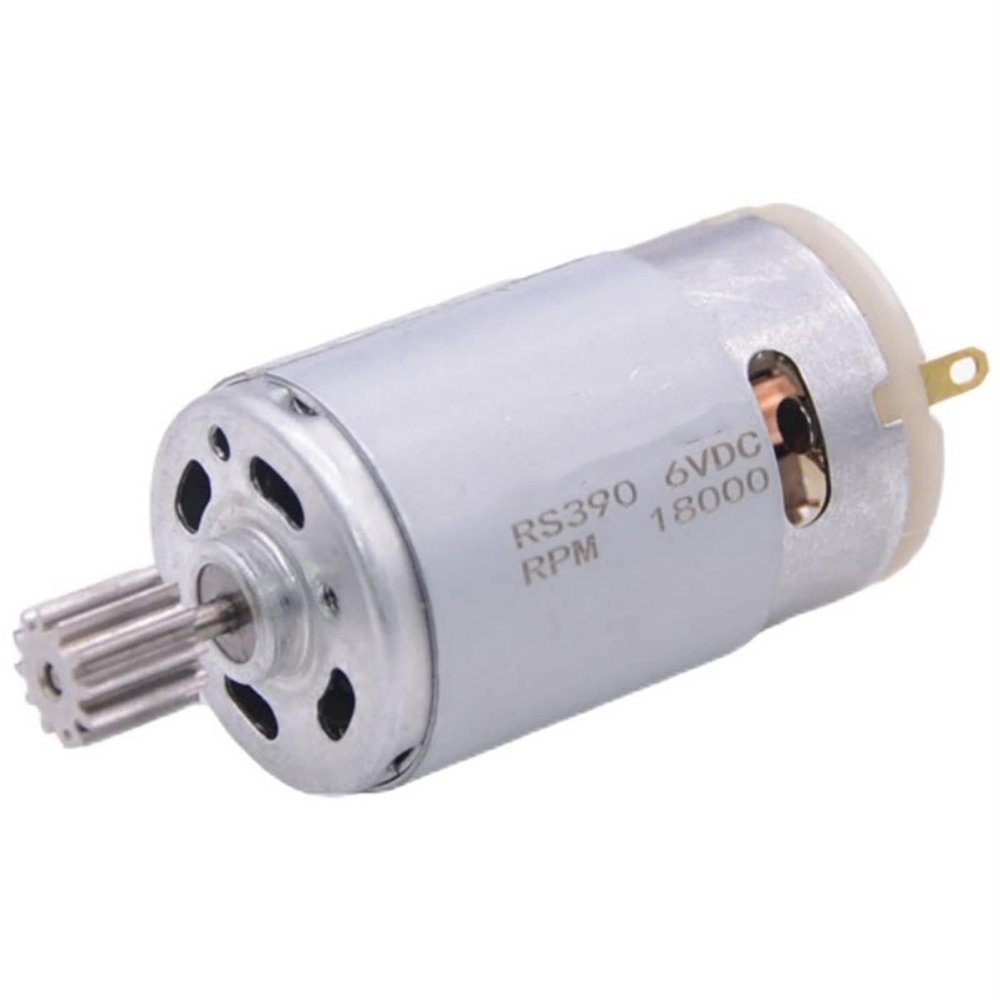 Jinxiaobei Electric Car Motor, 390 Car Engine Toy, 390 6 Volt Ride on Toys, Brushless Play Motor Vehicles Tractor Engine Repair Toy, 12 Tooth Gear
