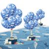 18pcs Airplane Theme Latex Balloons Airplane Cloud Balloons Airplane Party Decorations for Time Flies Plane Aviator Aircraft Adventure Themed Birthday Party Baby Shower Supplies view 1