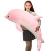 Dolphin Stuffed Animals Plush Pillow Super Soft Sea Animal Plush Toys Dolls for Boys Girls Sleeping Cushion Gift (70cm/27.55in, Pink) view 1