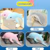 Dolphin Stuffed Animals Plush Pillow Super Soft Sea Animal Plush Toys Dolls for Boys Girls Sleeping Cushion Gift (70cm/27.55in, Pink) view 3