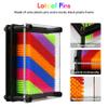 3D Pin Art Toy - Plastic Pin Board for Kids, 3D Pin Impression Sculpture Needle Toys, 3.75 X 5 inches (Rainbow) view 3