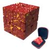 FUFUYOU Metal Fidget Toys Infinity Cube for Men Gadgets Anxiety Stress Relief Aluminum Alloy Material (RED & Yellow) view 1