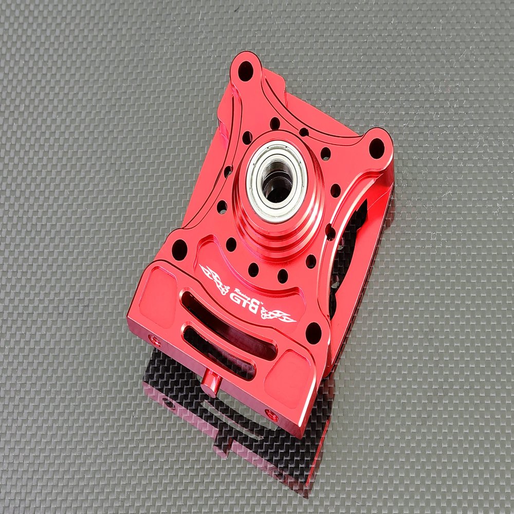 GTBRacing Metal CNC Aluminum Integration Clutch Carrier Bell with Bearing for 1/5 RC Car LOSI Desert Buggy Gas DBXL XL V1.0 Upgrade Part (Red)