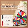 iElyiEsy Spinning Prize Wheel Pegs with Red Pointer & Nuts Carnival Wheel Pegs Replacement Kit for Trade Show Carnival Party view 2