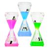 CAILINK Liquid Motion Bubbler,3 Pack Diamond Shaped Penguin Liquid Timer for Sensory Play,Fidget Toy Stress Management for Kids and Adults,Colorful Calming Relaxing Hourglass view 1