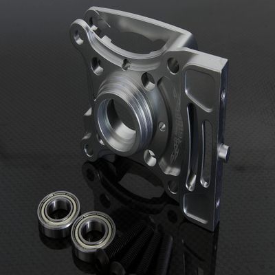 GTBRacing CNC Aluminum Metal MTXL Integration Clutch Carrier Bell with Bearing for 1/5 RC Car LOSI MTXL Upgrade Part (Silver)